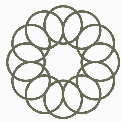 Mandala of circles, representing integration 